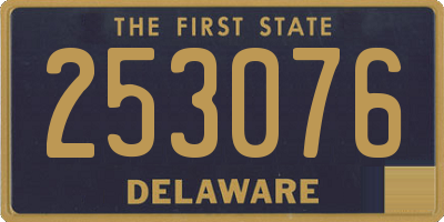 DE license plate 253076
