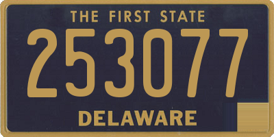 DE license plate 253077