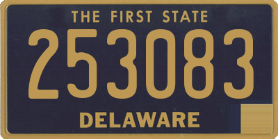 DE license plate 253083