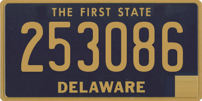 DE license plate 253086