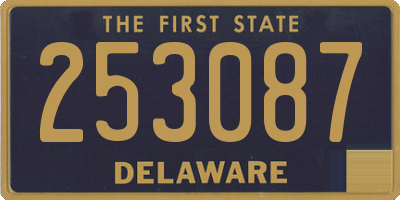 DE license plate 253087