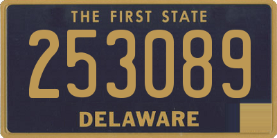 DE license plate 253089