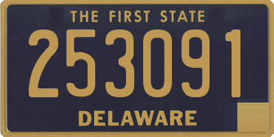 DE license plate 253091