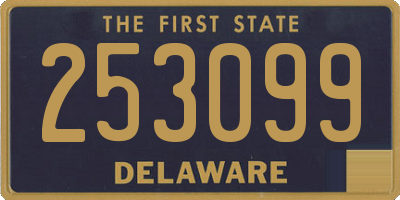 DE license plate 253099