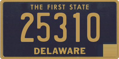 DE license plate 25310