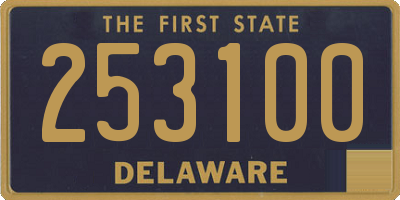 DE license plate 253100