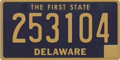 DE license plate 253104