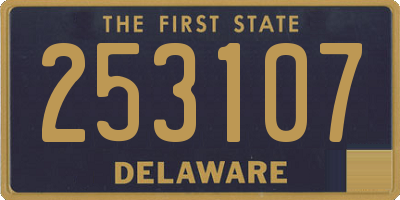 DE license plate 253107