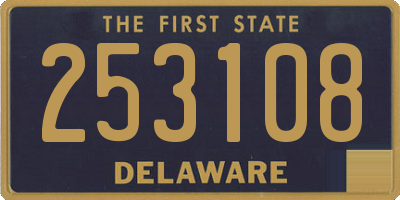 DE license plate 253108