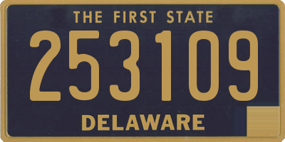 DE license plate 253109