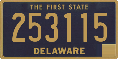 DE license plate 253115