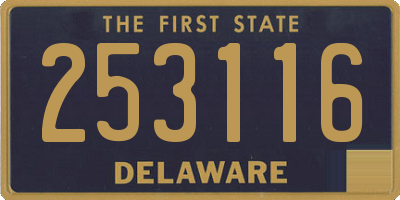 DE license plate 253116
