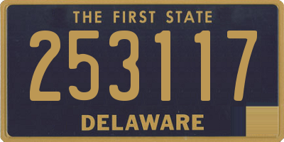 DE license plate 253117