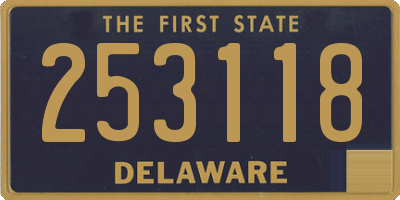 DE license plate 253118