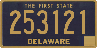 DE license plate 253121