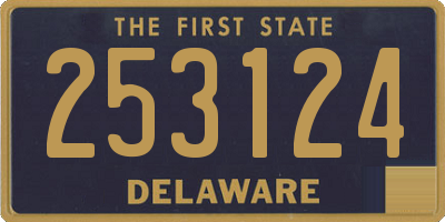 DE license plate 253124