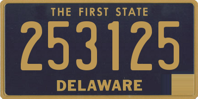 DE license plate 253125