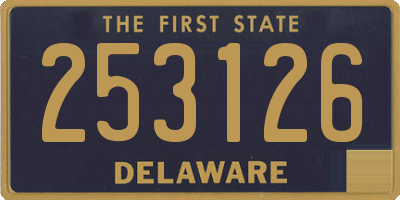 DE license plate 253126