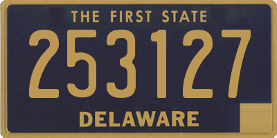 DE license plate 253127