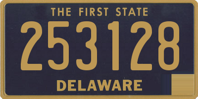 DE license plate 253128