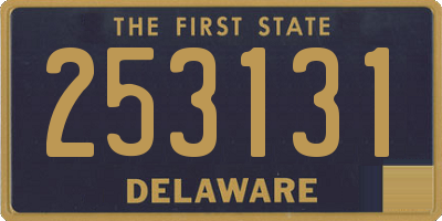 DE license plate 253131