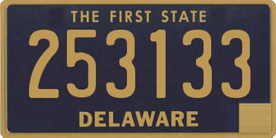 DE license plate 253133