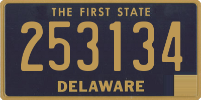 DE license plate 253134