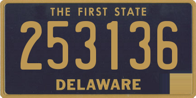 DE license plate 253136