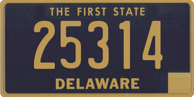 DE license plate 25314