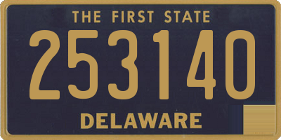 DE license plate 253140