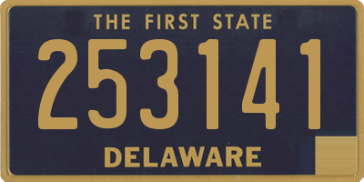 DE license plate 253141