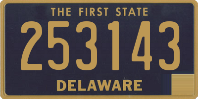 DE license plate 253143