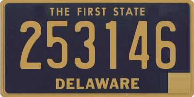 DE license plate 253146