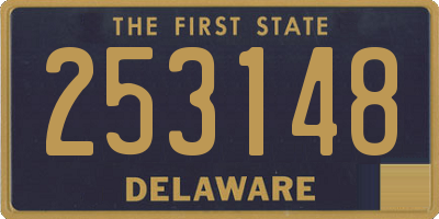 DE license plate 253148