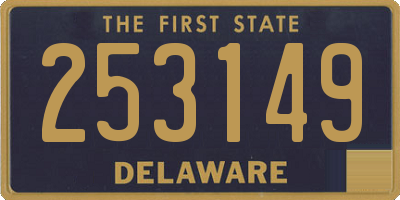 DE license plate 253149