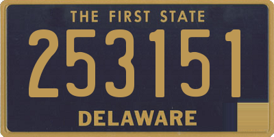 DE license plate 253151