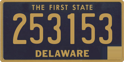 DE license plate 253153