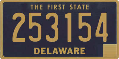 DE license plate 253154