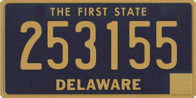 DE license plate 253155