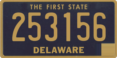DE license plate 253156