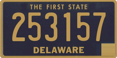 DE license plate 253157