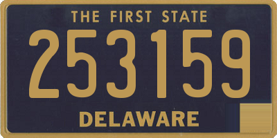 DE license plate 253159