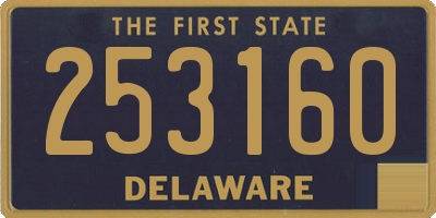 DE license plate 253160