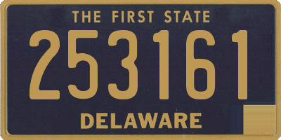 DE license plate 253161