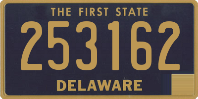 DE license plate 253162