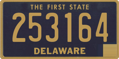 DE license plate 253164