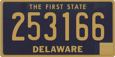 DE license plate 253166