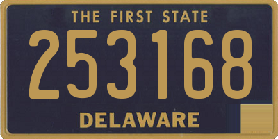 DE license plate 253168