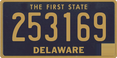 DE license plate 253169