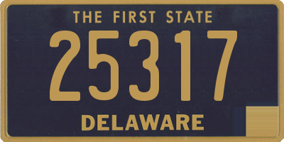 DE license plate 25317